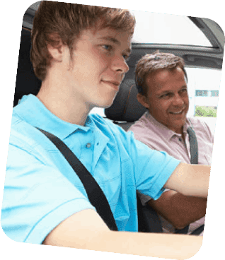 Male Student Driving Instruction