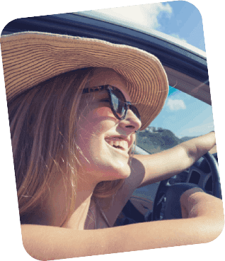 Smiling Girl Passed Driving Test
